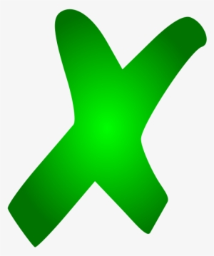 File - Green X - Svg - X Mark #1281885