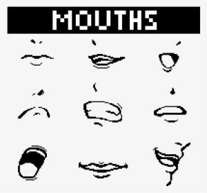 Angry Mouth Drawing At Getdrawings - Pixel Art Mouth #1282732