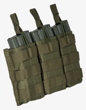 Base Pouch M16/m4 Opentop Bungee Triple Mag - Wood #1283455