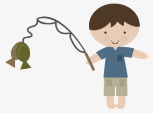 Svg Black And White Stock Boy Fishing Clipart - Miss Kate Cuttables Boy #1283533