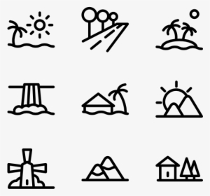 Banner Transparent Download Mountain Icons Free Landscapes - Island Icon #1284024