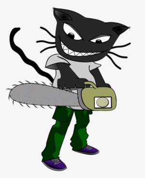 Father And Son Battle With Chainsaw And Lawnmower Who - Chainsaw #1285284