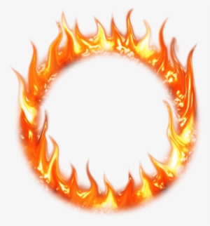 Svg Transparent Clipground - Fire Circle Frame Transparent #1285339