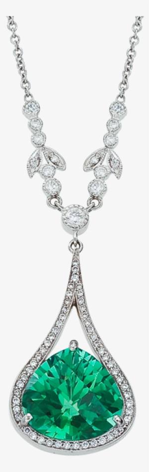 Green Diamond Png Necklace #1285374