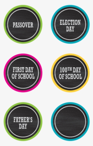 Chalkboard Brights Holidays And Special Events Calendar #1285413