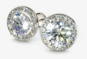 Handmade Diamond Pavé Halo Frame - Diamond #1285429