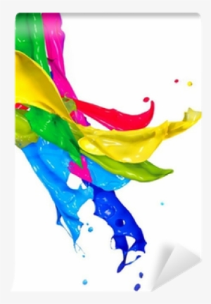 Colorful Paint Splash Isolated On White #1285523