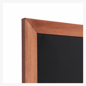 Wall-mount Chalkboard With Light Wood Frame - Brown Wall Chalk Board #1286027