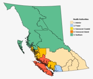 Regions-map - Bc Regional Health Authorities - Free Transparent PNG ...