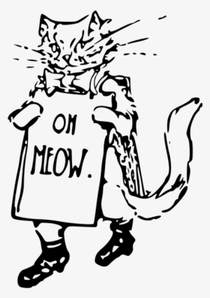 Cat Kitten Drawing Mammal Mouse - Clip Art #1286425