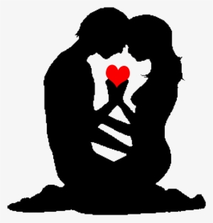 Silhouette Photography Drawing Embroidery Illustration - New Year Love Card #1286822