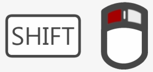 Key Shift Lmb Icon - Shift Key Icon Png #1287504