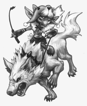 Clip Art Freeuse Stock Image Goblin Tamer And Dire - Wolf Tamers #1287809