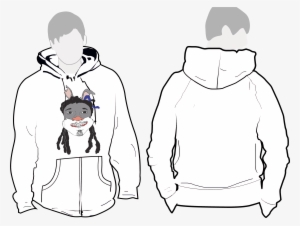 White Hoodie Beware Of The Hare - Hoodie Template #1288035