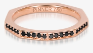 Sen Ring With Black Diamonds - Bangle #1289150