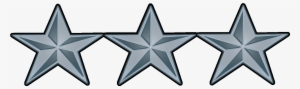 Transparent Stars Military - 4 Star General Insignia #1289294