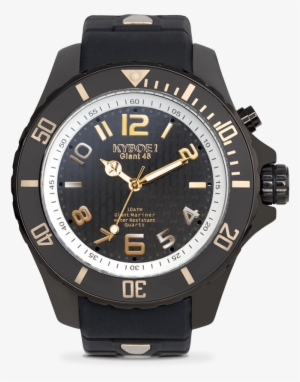 Black Lightning - Kyboe! Men's Stainless Steel & Silicone Strap Watch #1289392
