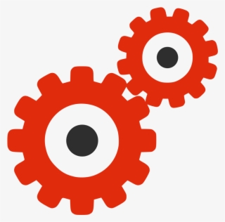 Open - Red Gear Icon Png #1289454