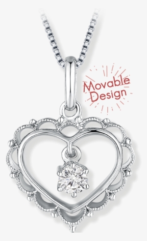 【floridly Aspiration】heart Diamond Necklace #1289650