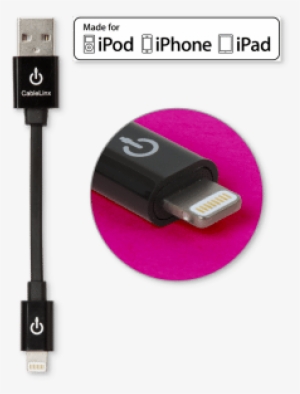 Cablelinx 4" Apple Certified Mfi Lightning To Usb-a - Rnd Accessories Apple Certified 30-pin Cable #1289944