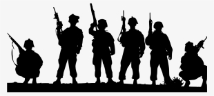 Soldiers Military Army Armed Man Uniform P - Soldier Silhouette #1289945