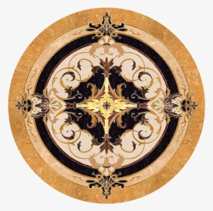 Medallion Neptune - Marble Inlay Floor Square #1291541