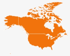 Na Map - North America Without Mexico #1292209