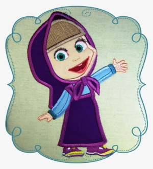 Large Marsha - Masha And The Bear Applique #1292367