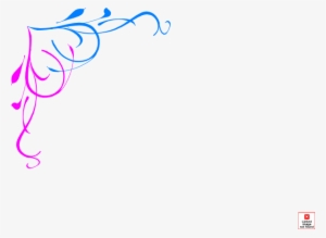 Border Design Blue And Pink #1293127