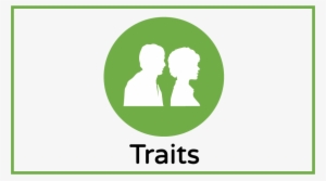 Traits Standard Size Blue Border - Silhouette #1293250