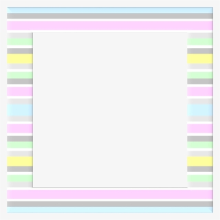 Frame, Border, Pastels, Baby Blue, Pale Pink, Grey - Pastel Rectangle Transparent Background #1293298