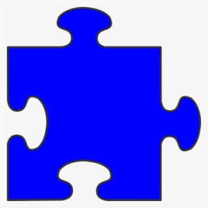 Dark Blue Border Png - Autism Puzzle Piece Blue #1293389