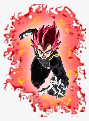 Vegeta Super Saiyan God With Aura By Aashan-daodr58 - Vegeta Super Saiyan Red Png #1293589