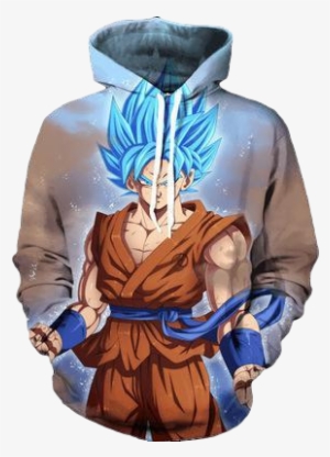 Super Saiyan Blue Goku Hoodie - Super Saiyan God Goku Hoodie #1294287
