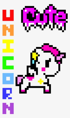 Cute Unicorn - Unicornio Kawaii Hama Beads #1294452
