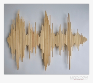 Diy Wooden Stick Wall Decoration - Sound Waves By Wood #1295283