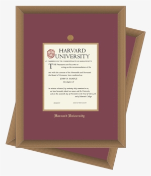 Graduation Certificate Framed With Simple Timber Frame - Graduation Ceremony #1295505