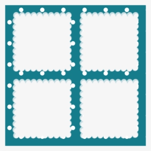 Резултат С Изображение За Blue Simple Frame For Photo - 4 Frame Collage Png #1295525