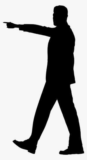 Silhouette Businessman Move - Vector Png Move #1295801