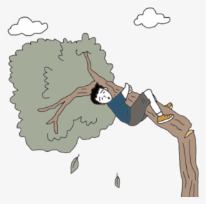 Tree Falling - Falling From Tree Cartoon #1296192