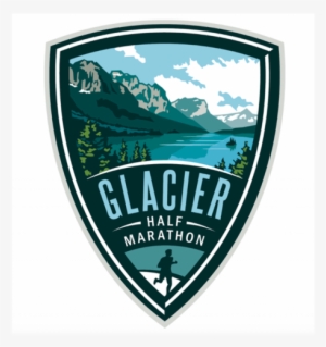 Glacier Half Marathon - Glacier National Park Logo #1296613