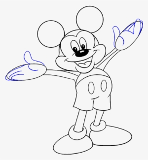 How To Draw Mickey Mouse Easy Drawing Guides - Mickey Mouse Pictures Drawing #1296762