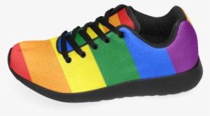 Gay Pride Rainbow Flag Stripes Women's Running Shoes - Sneakers #1297483