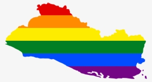 Lgbt Flag Map Of El Salvador - El Salvador Gay Flag #1297615