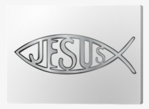 Silver Christian Fish Symbol - Ichthys #1297669