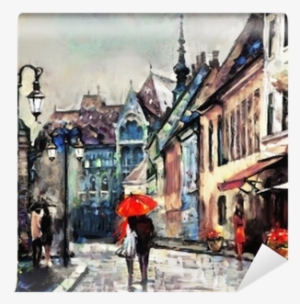 Oil Painting On Canvas European City - European City Wall Painting #1298094