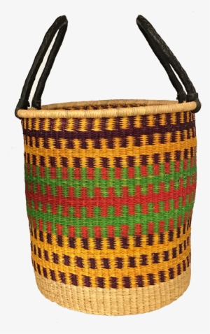 African Hand Woven Laundry Hamper / Basket - Basket #1298878