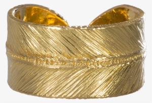 Gold Feather Ring #1298959