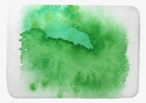 Bright Green Round Paint Splash Painted In Watercolor - Watercolor Painting #1298997