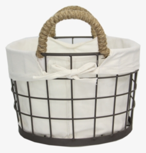Wire Basket With Liner L - Basket #1299561